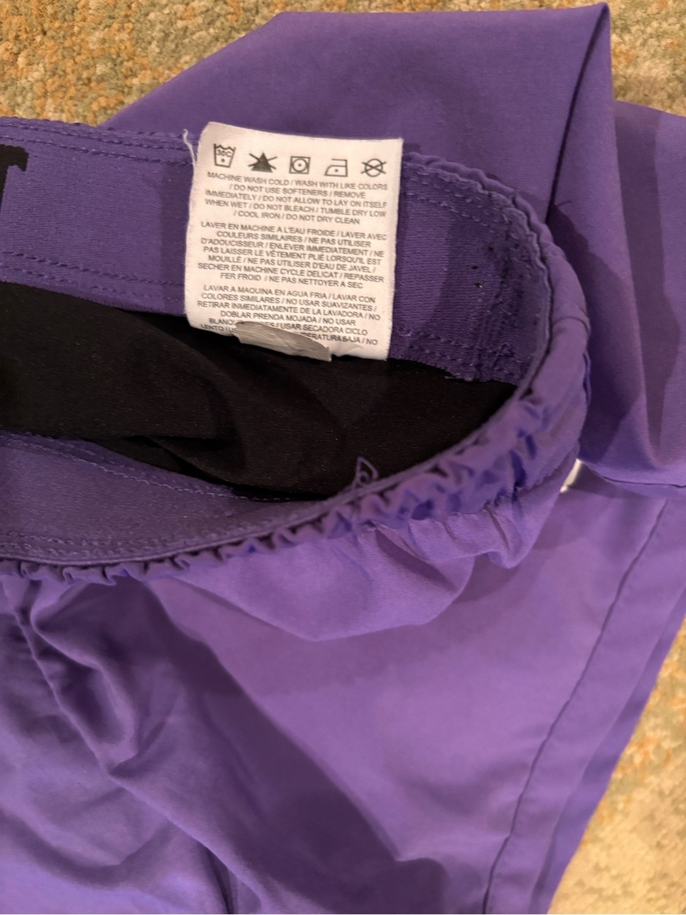 Nike Dri-FIT Purple Running Shorts Women’s Small Built-In Short Liner - Picture 8 of 11